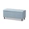 Baxton Studio Kaylee Blue Upholstered Button-Tufting Storage Ottoman Bench 128-7056 - alternate 1